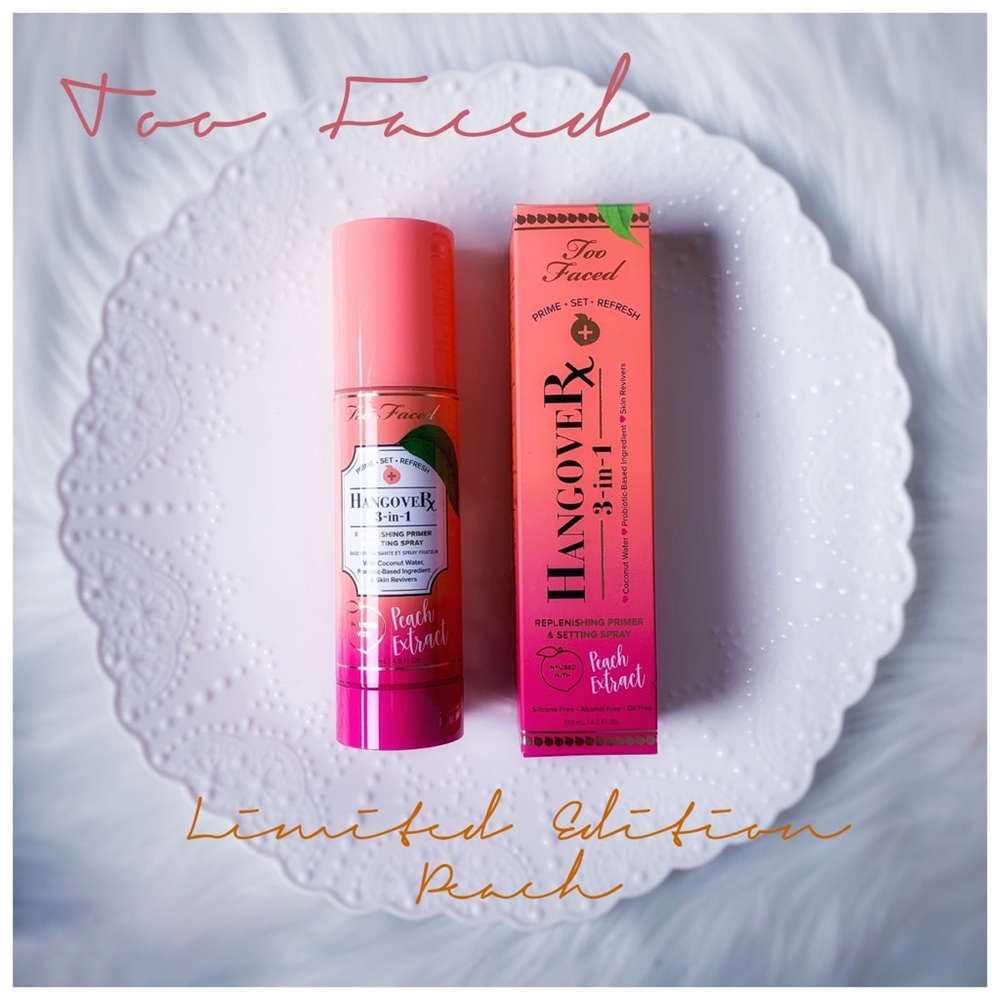 🍑NWT Too Faced Hangover Primer Setting Spray